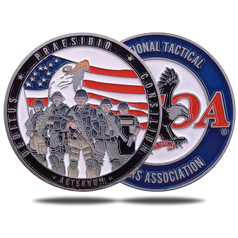 Custom solid brass navy military challenge coins