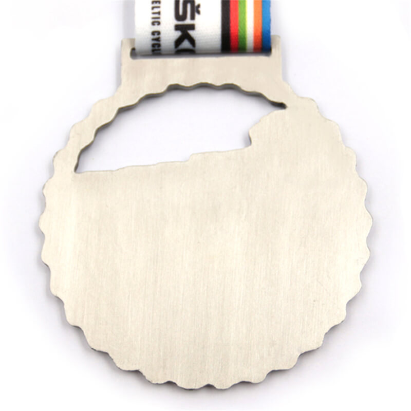 Custom metal ring cycling medals