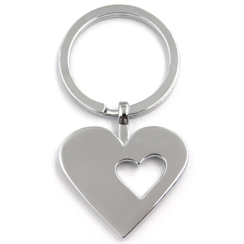 heart diamond keychain