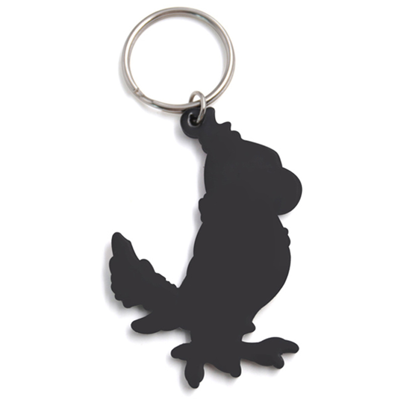 pvc bird keychain