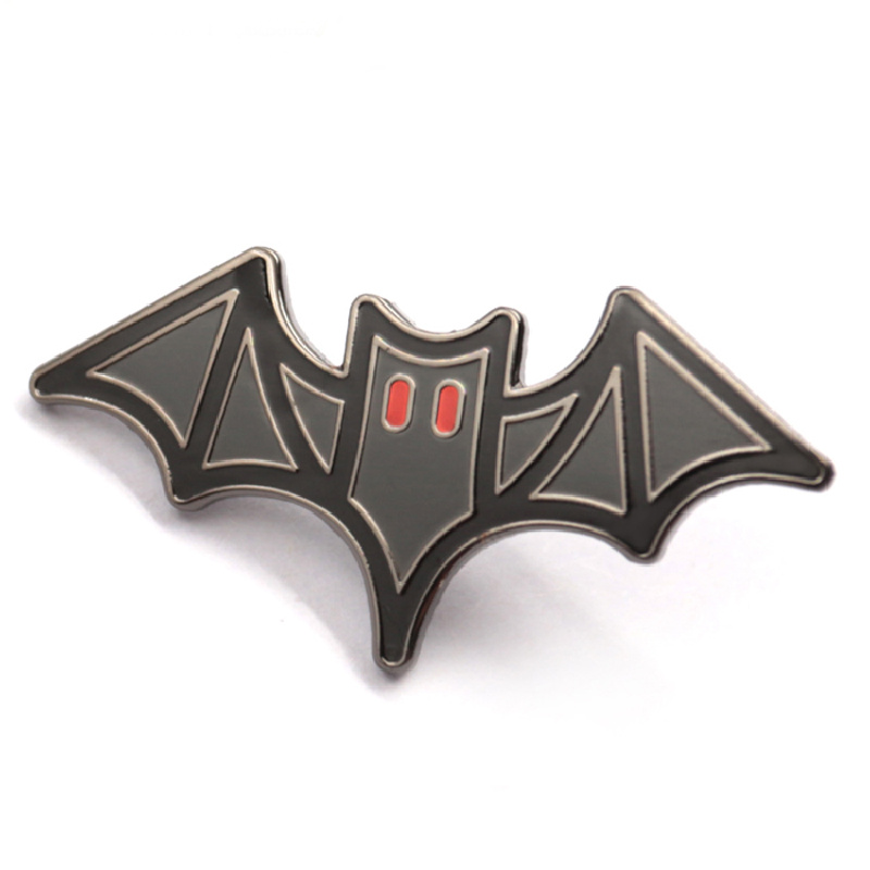 bat enamel pin