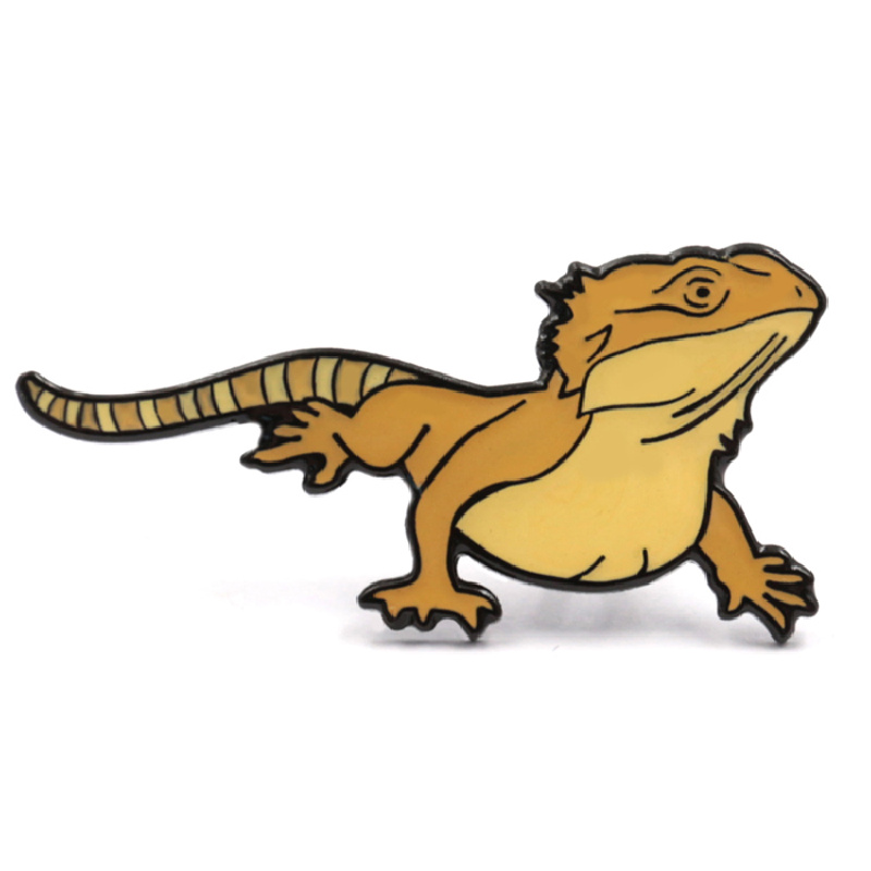 Lizard hard enamel pin