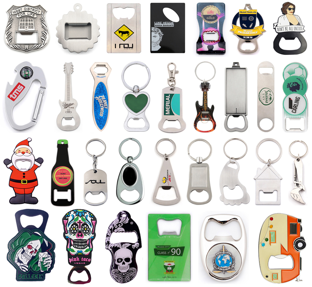 Blank keychain bottle opener