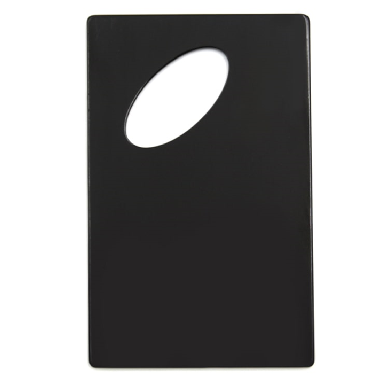 Black card bottle opener