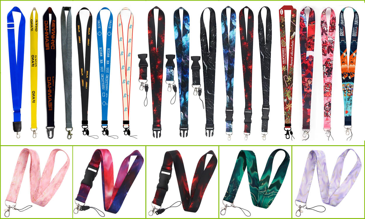 Sublimation printing logo lanyard