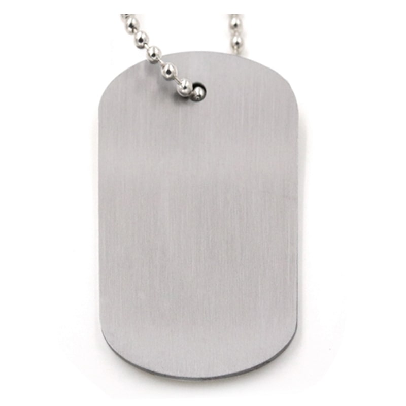 Single side logo dog tag