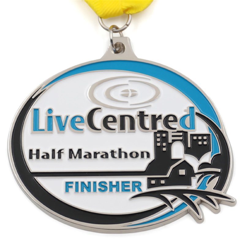 Live centred marathon medal