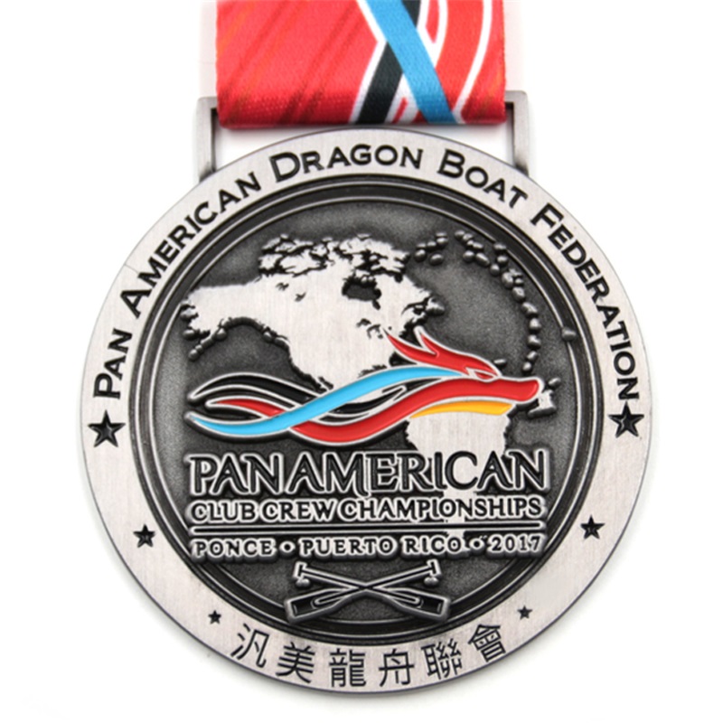 Dragon boat silver medal custom