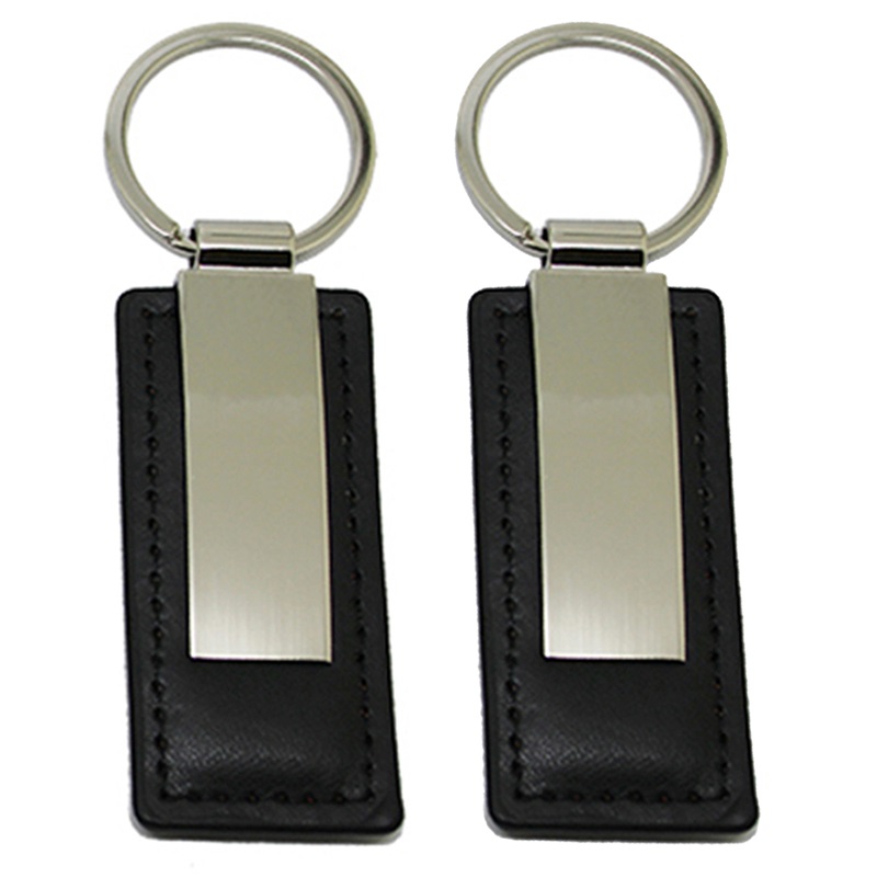 Your own logo leather keychain