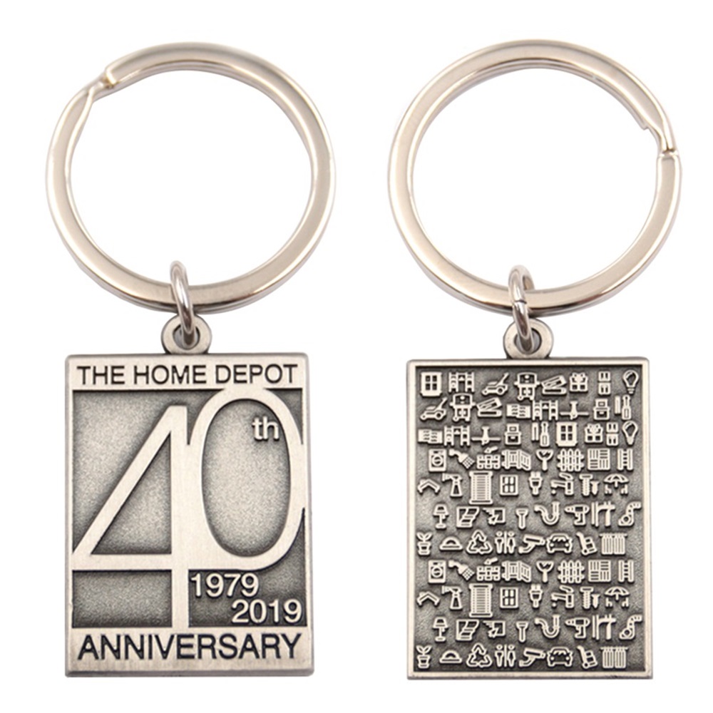 Custom 40 anniversary keychain