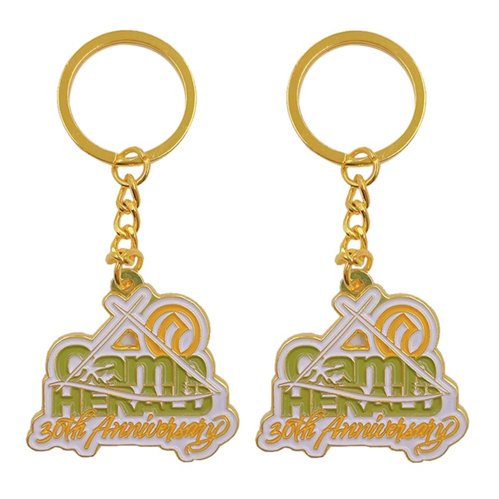 Custom plating gold keychain