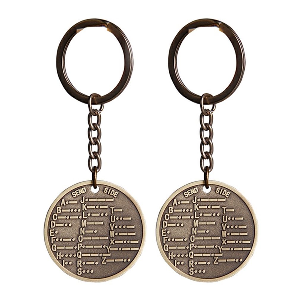 Antique round keychain