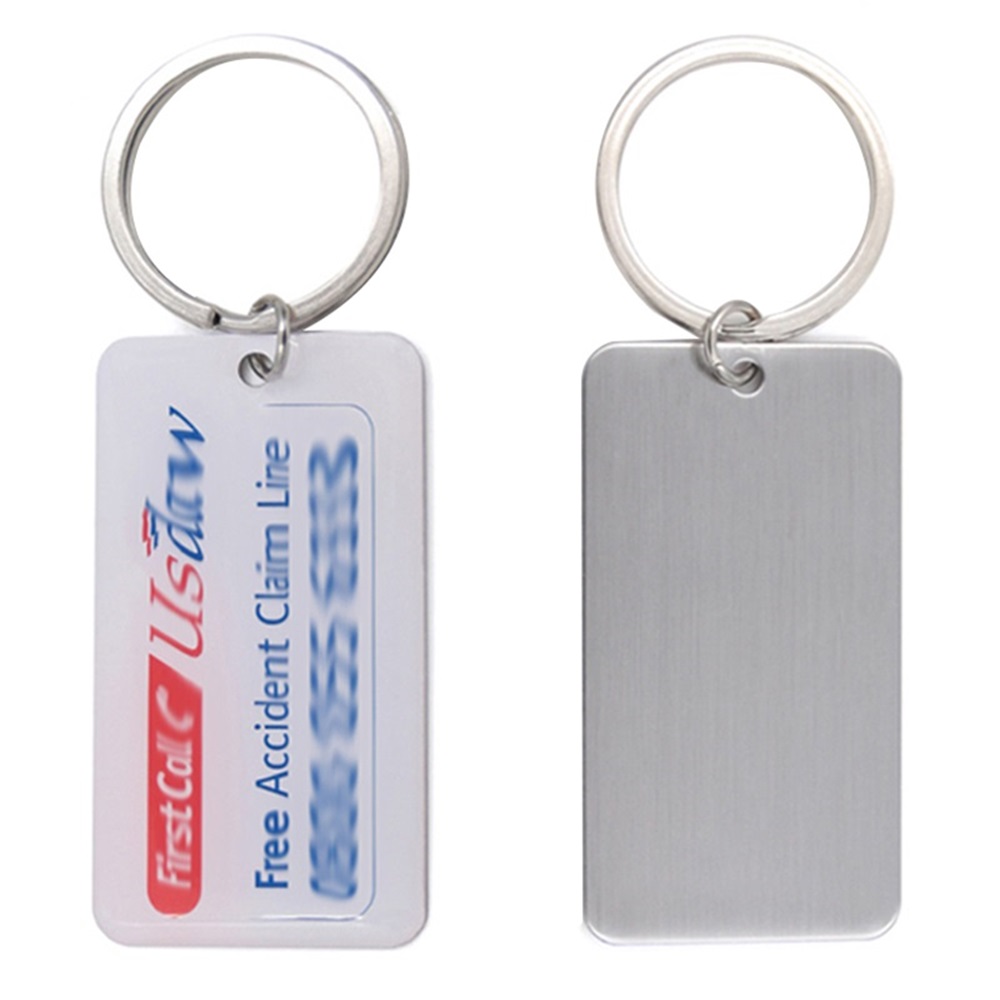 Custom dog tag keychain