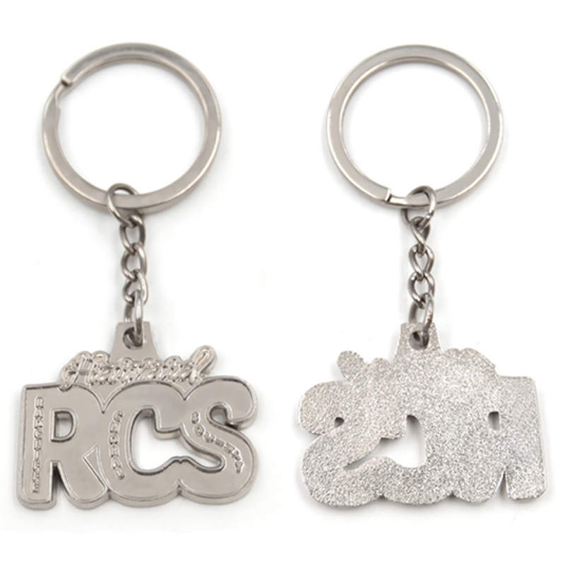 Custom letter logo keychain