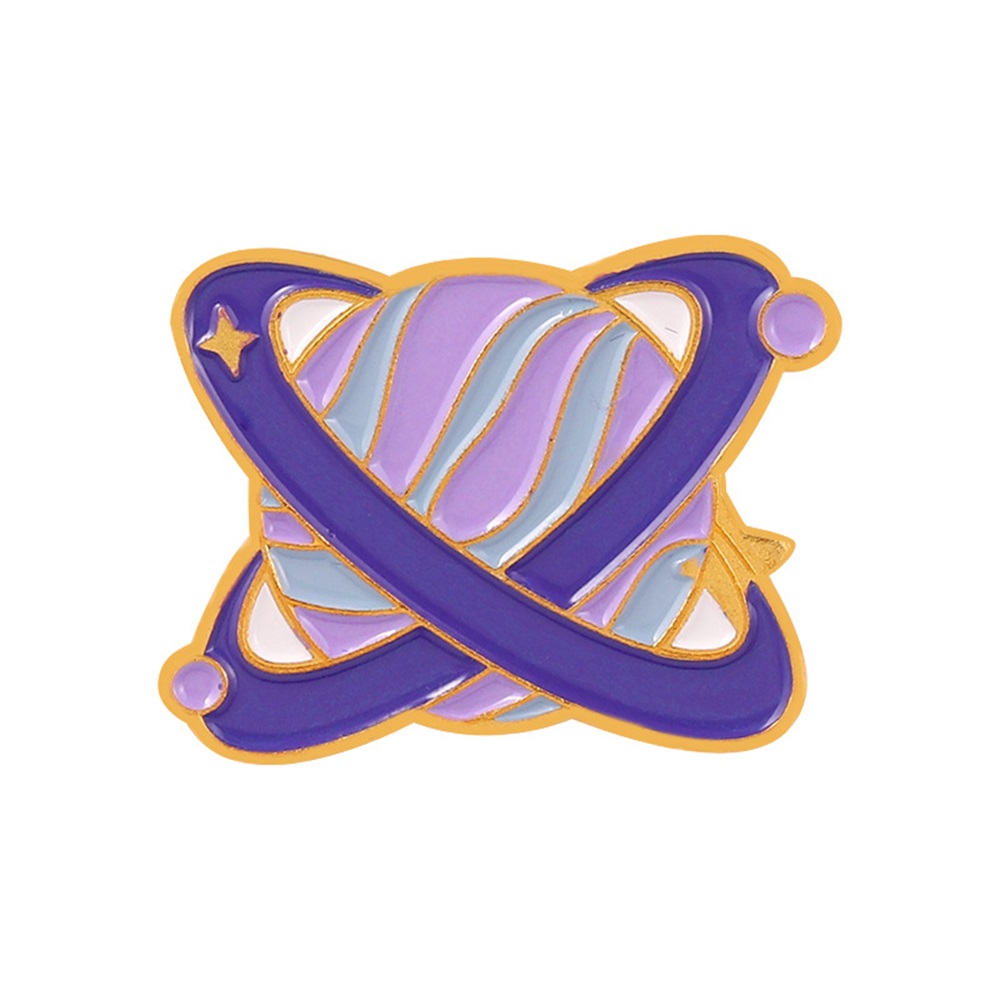 Planet enamel pin