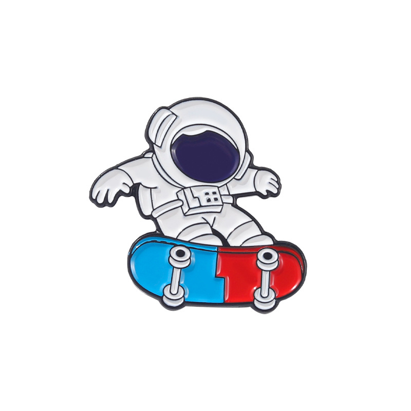 Spaceman enamel pin