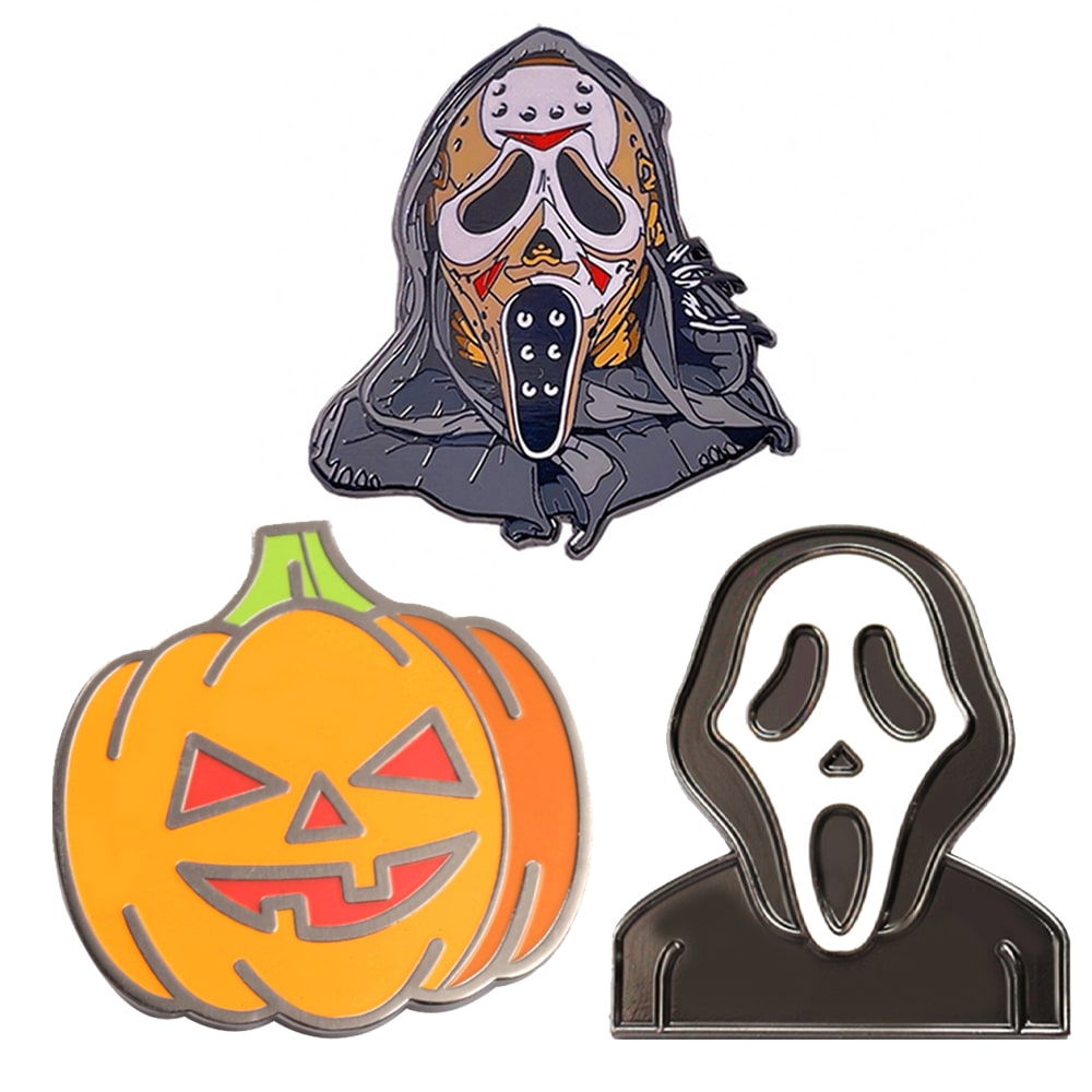 Halloween pumpkin enamel pin