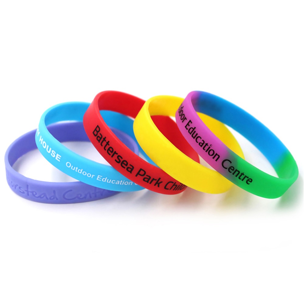 Custom debossed silicone wristband