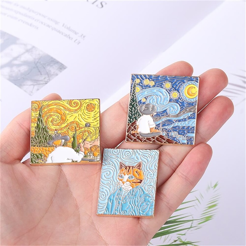 Oil painting badge