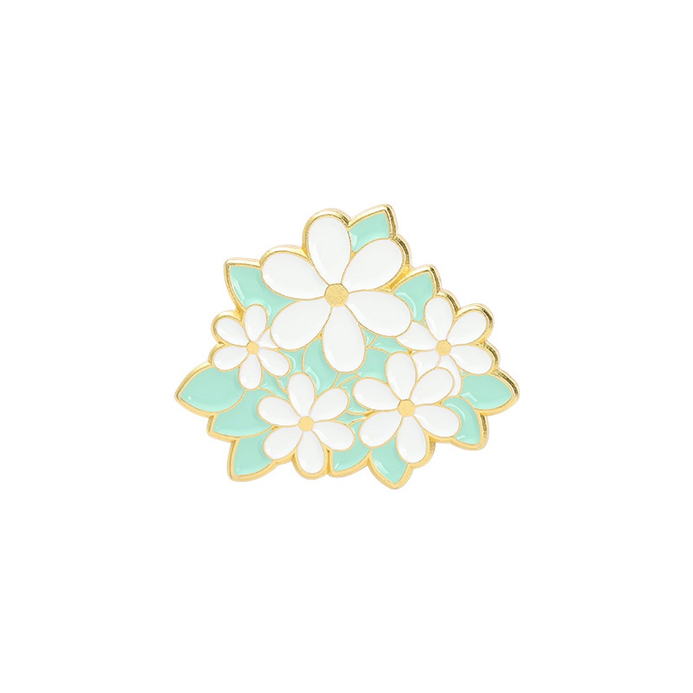 Flower pin badge