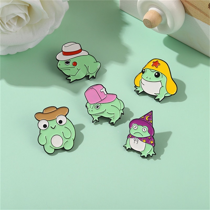 Frog metal pin