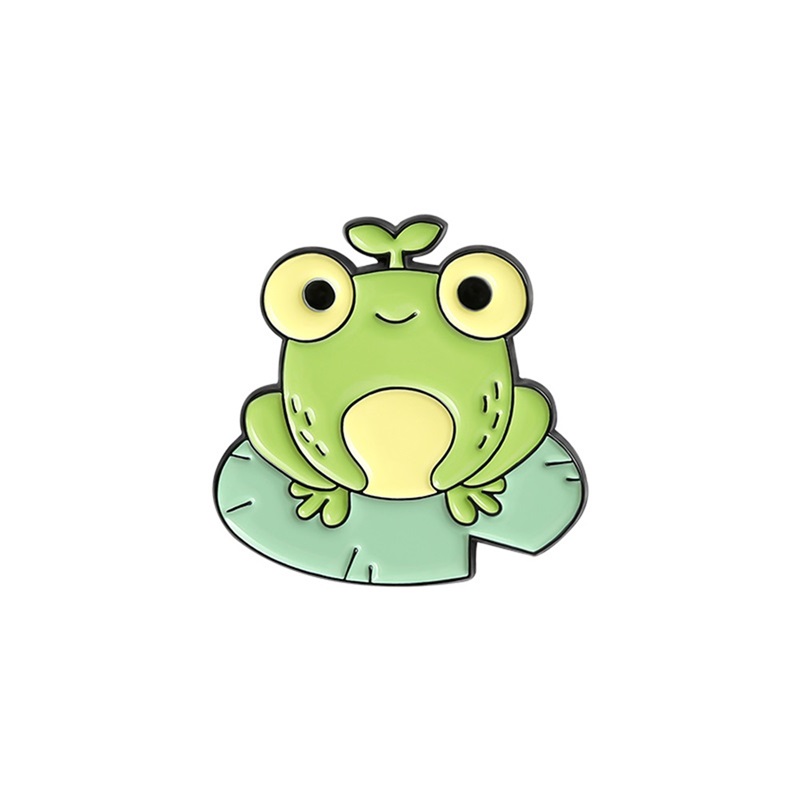 Frog soft enamel pin