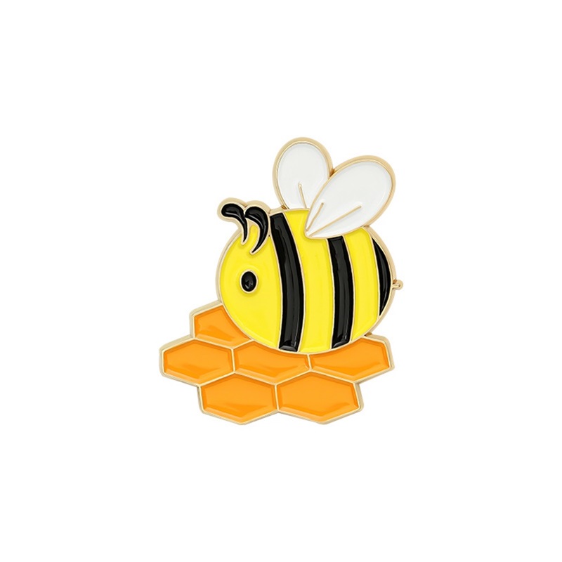 Bee enamel pin