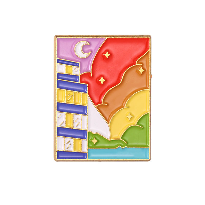 rainbow pride lapel pin