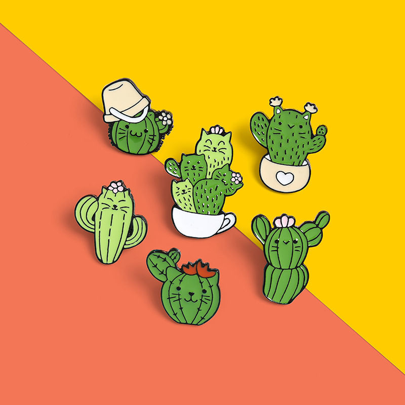 Cactus enamel pins