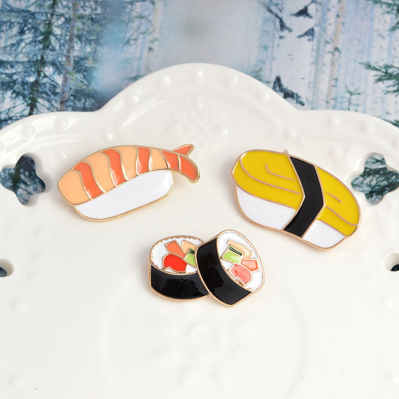 Food Sushi Enamel Pins
