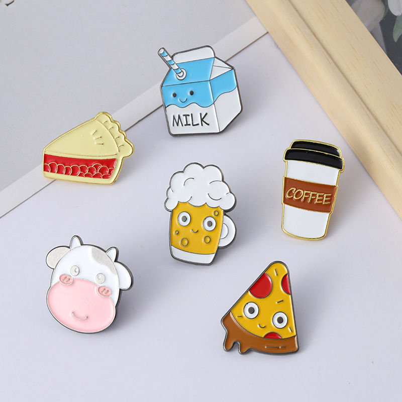 pizza enamel pins