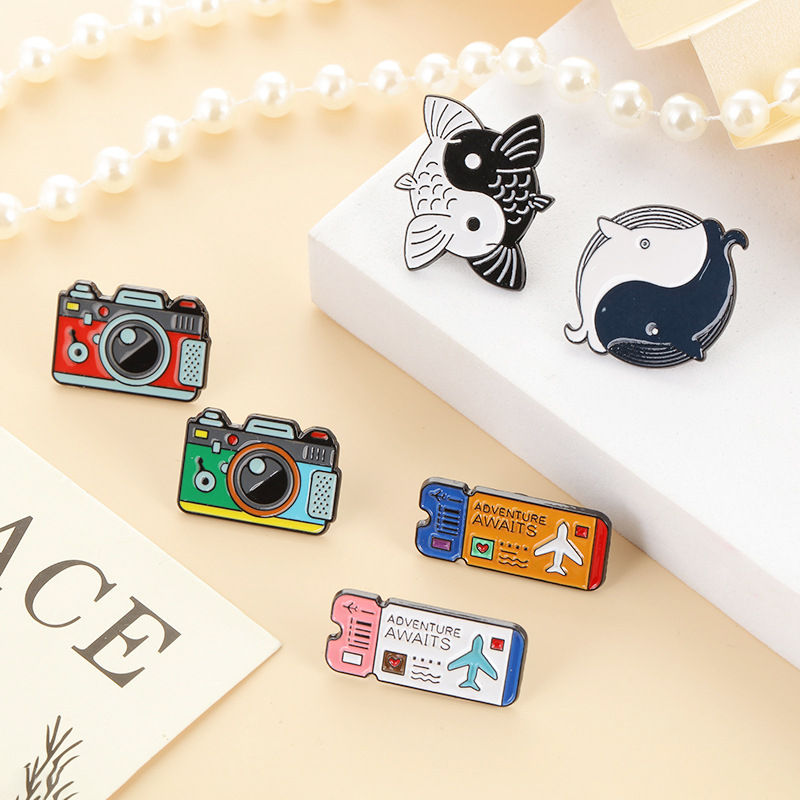 Camera Enamel Pins