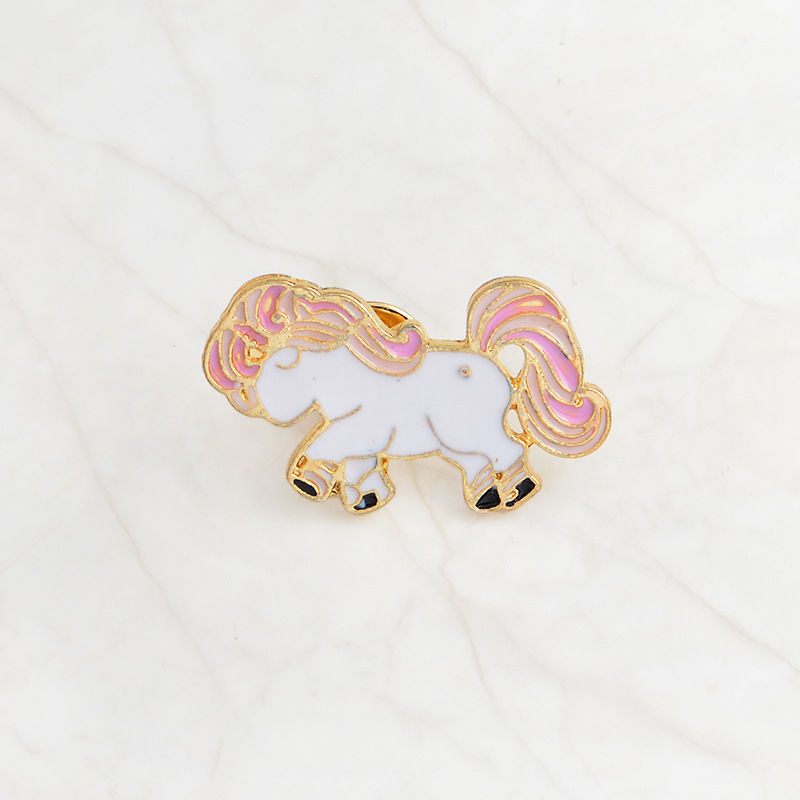 Unicorn metal badge