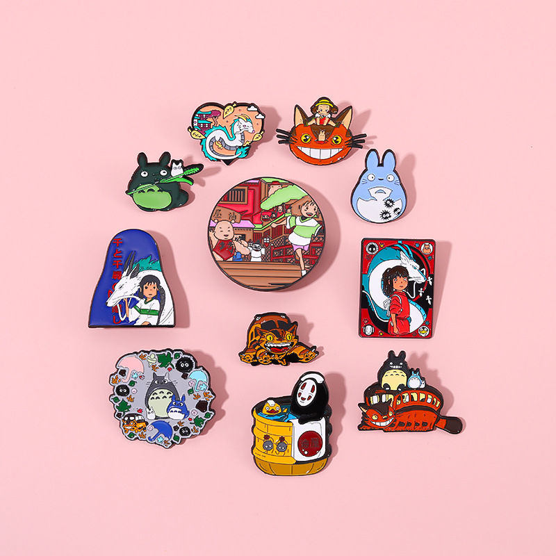 Hayao Miyazaki anime enamel pins