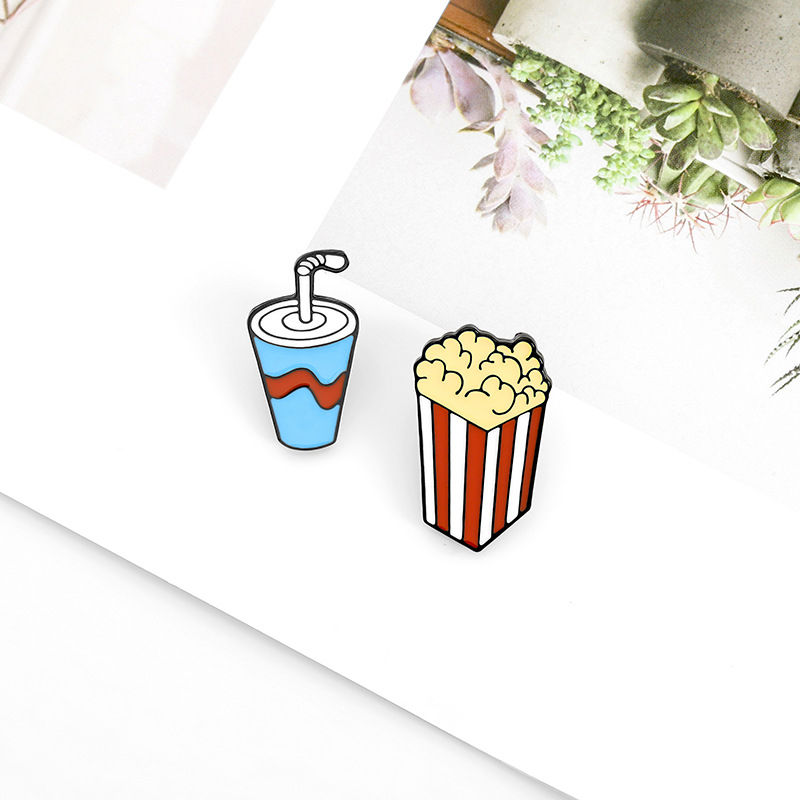 Cola Popcorn Lapel Pin