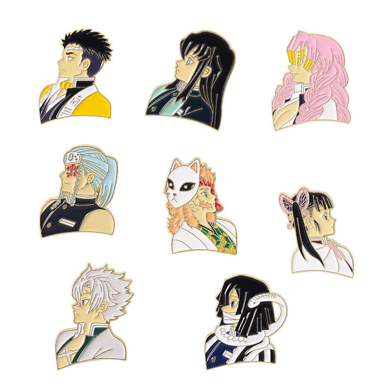 Demon slayer enamel pins