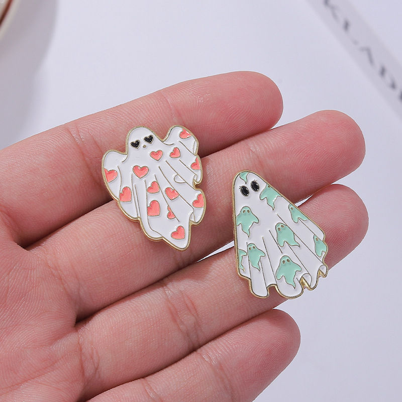 Quilt Ghost Enamel Pins