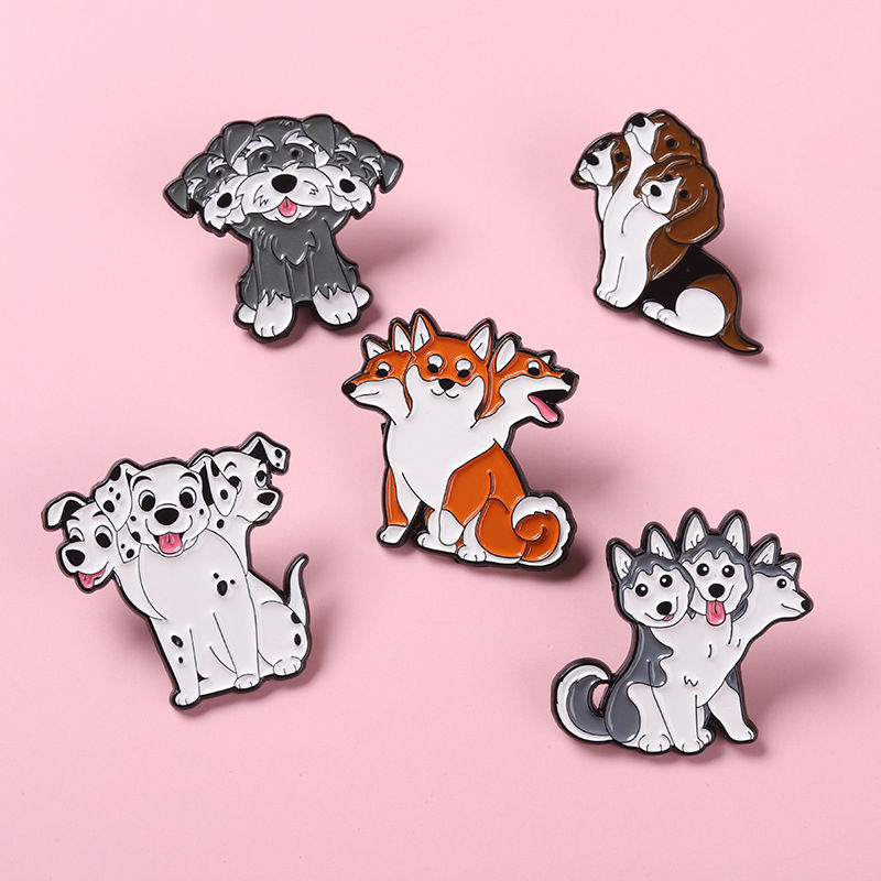 dog enamel pin