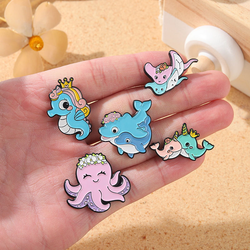 Sea Animal Enamel Pins