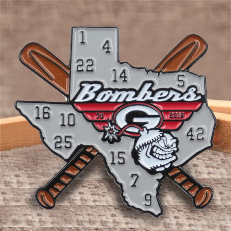 Baseball trading sport pins