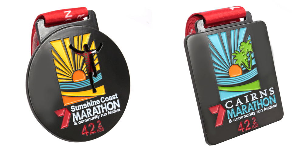 Custom marathon medal